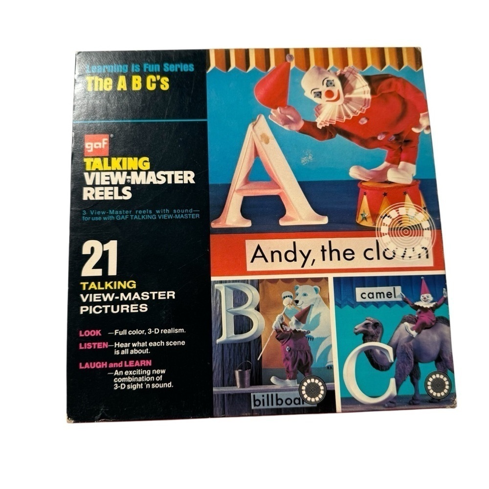 Vintage GAF Talking View-Master Pictures Reels • Learning the ABC's • Complete - Picture 2 of 4